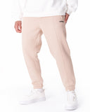 Men's Oversized Front Pintuck Jogger in Beige