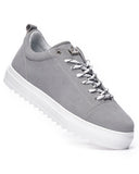 Men’s Low Top Suede Sneakers Shoes Grey (4)