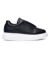 Hommes Slip On Sneakers Basket Noir
