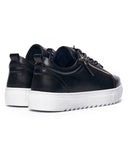 Men's Low Top Sneakers Zipper Designer Shoes Black (3)