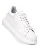 Balloon Sole Sneakers in White (4)