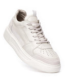 Off White Leather Chunky Sneaker With Suede Detail (3)