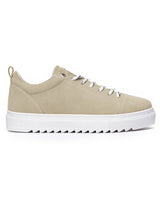 Scarpe Sneakers Basse in Camoscio Beige da Uomo