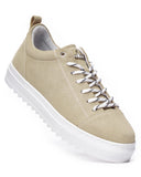 Men’s Low Top Suede Sneakers Shoes Beige (4)