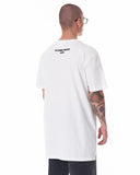 Men's Yellow Text Printed Oversized White T-shirt (4)