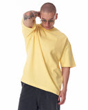 ‘’Freedom’’ Men's Printed Thick Fabric Oversized Yellow T-shirt (8)