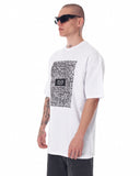 Men's Front Text Printed Oversized White T-shirt (2)