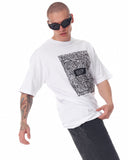 Men's Front Text Printed Oversized White T-shirt (6)