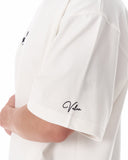 Men's Oversized Martin Valen Sleeve and Chest 3D Printed White Heavy T-Shirt (6)