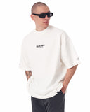 Men's Oversized Martin Valen Sleeve and Chest 3D Printed White Heavy T-Shirt (5)