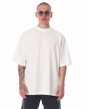Men's Oversized Back Screen Printed White Heavy T-Shirt (2)