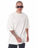 Men's Oversized Sleeve 3D Printed White Heavy T-Shirt (8)