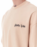 Men's Oversized Chest 3D Printed Back Transfer Printed Beige Heavy T-Shirt (3)