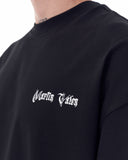 Men's Oversized Chest and Back 3D Printed Black Heavy T-Shirt (5)