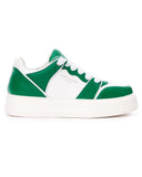 Men's Bicolor High Sneakers in Green-White (2)