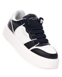 Men's Bicolor High Sneakers in Black-White (5)