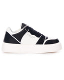 Men's Bicolor High Sneakers in Black-White