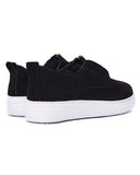 Men's Zip-up Black Suede Leather Sneakers (3)