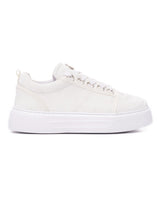 Scarpe Basse da Uomo Camo Bianche Design con Corona