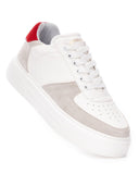 Moix Comfort Sports Sneakers in White-Red (5)
