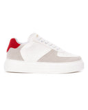 Moix Comfort Sports Sneakers in White-Red (2)