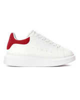 Kadın Beyaz ve Kırmızı Chunky Sneaker