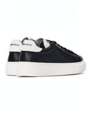 Women's Black Sneakers White Chunky Sole (3)