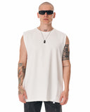 Urban Style Sleeveless Plain T-shirt