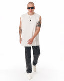 Urban Style Sleeveless Plain T-shirt (6)