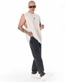 Urban Style Sleeveless Plain T-shirt (7)
