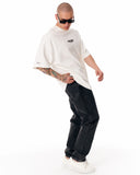 Men's Oversized Martin Valen Sleeve and Chest 3D Printed White Heavy T-Shirt (11)