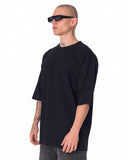 3D Embroidered Martin Valen Signature Black Oversized T-Shirt (5)
