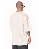 Minimalist Chest Printed Oversized White T-shirt (4)