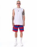 Men's Who Forgets Will Heal Fleece Sport Shorts Red (7)