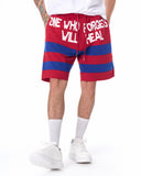 Men's Who Forgets Will Heal Fleece Sport Shorts Red (5)