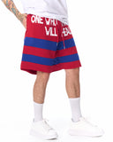 Men's Who Forgets Will Heal Fleece Sport Shorts Red (6)