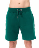 Men's Basic Fleece Sport Shorts In Green (4)