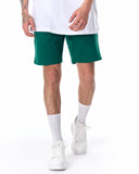 Men's Basic Fleece Sport Shorts In Green (5)