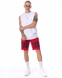 Men's Fearless Fleece Sport Shorts Red (8)