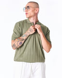 Men's Old Money Oversized T-shirt in Khaki (8)