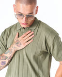 Men's Old Money Oversized T-shirt in Khaki (2)