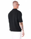 Men's Old Money Oversized T-shirt in Black (3)