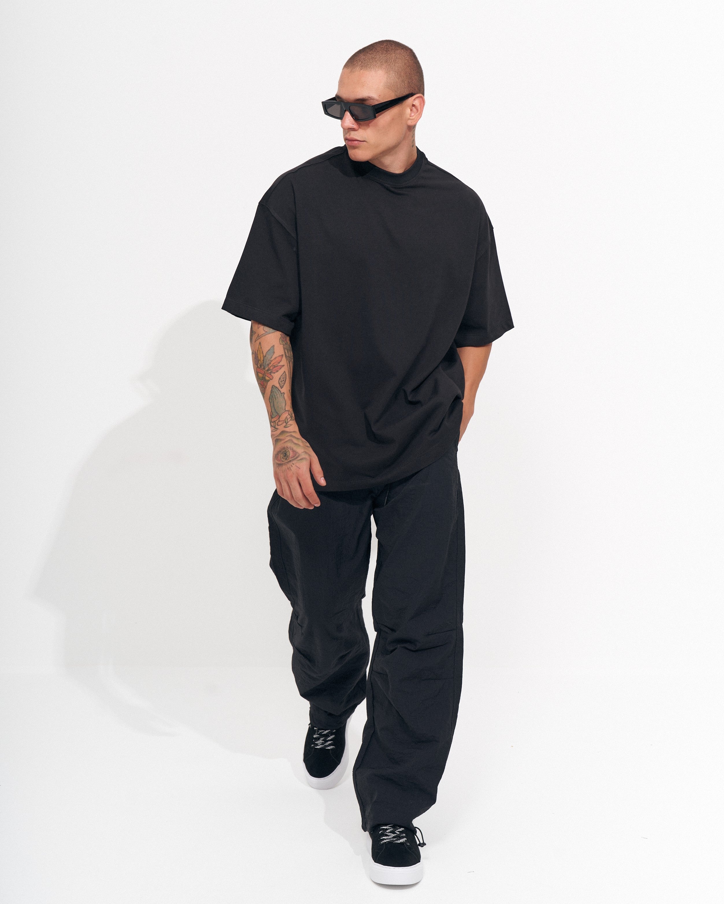 Men's Baggy Pant in Black | Martin Valen