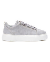 Sneakers Basse da Uomo con Corona Grigio Mimetico