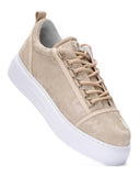 Men's Low Top Sneakers Crowned Shoes Camo Taupe (4)