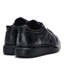 Stitched’n’Zipped Men’s Chunky Sneakers in Black (3)