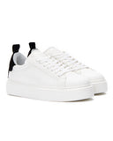 Bobe Suede Belted New Sneakers White Black (2)