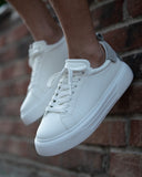 Bobe Suede Belted New Sneakers White Grey (7)