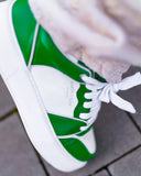 Men's Bicolor High Sneakers in Green-White (6)