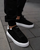 Bobe Suede Belted New Sneakers Black White (9)
